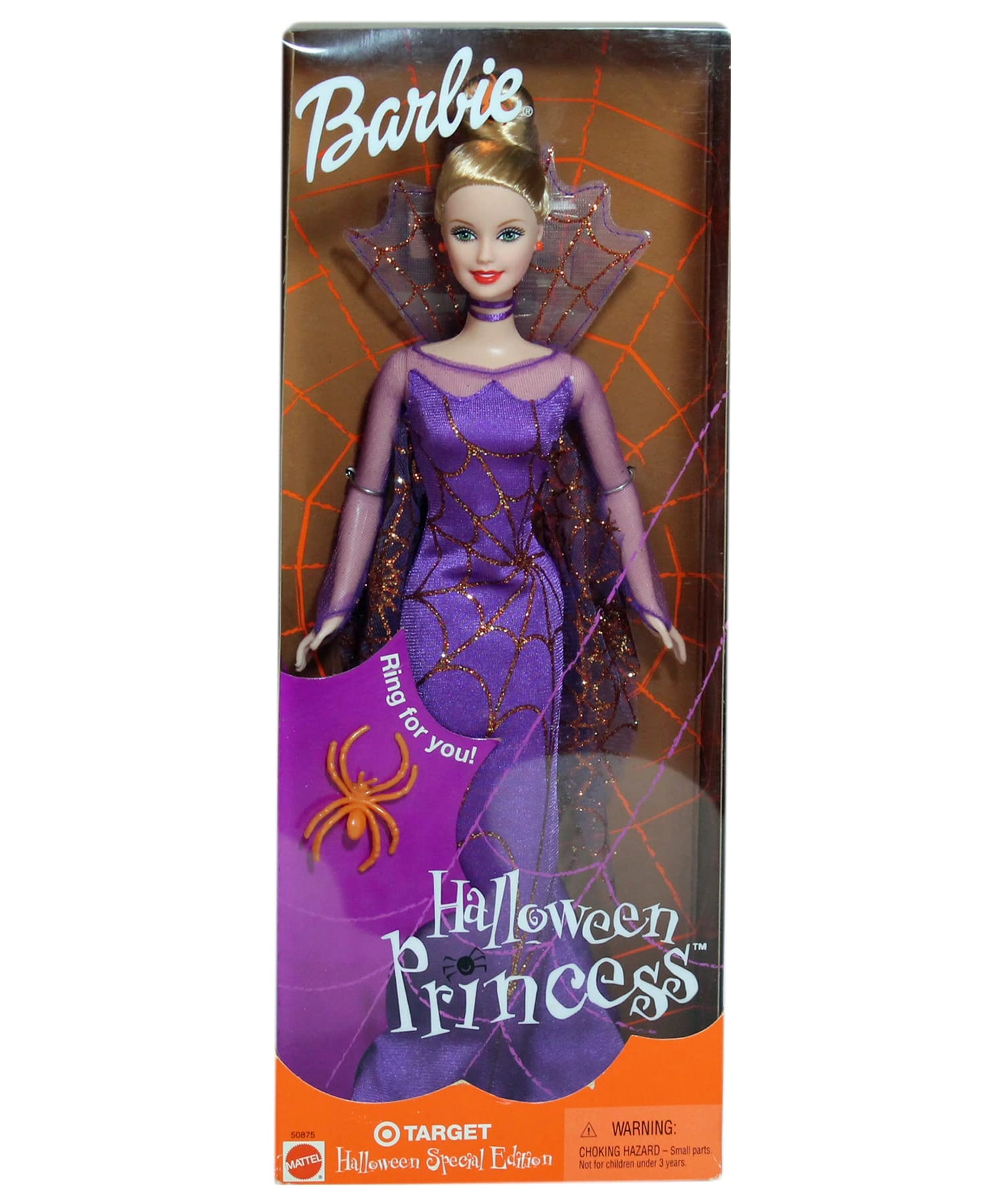 Halloween Doll - Witch costume Purple highlighted hair Ages 3+