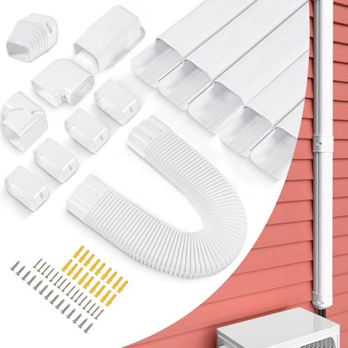 Line Cover Kit - mini split or central AC system ranging from 7000 BTU to 24000 BTU
