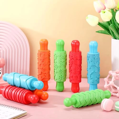 Clay Texture Roller - Rubber 8 Pcs