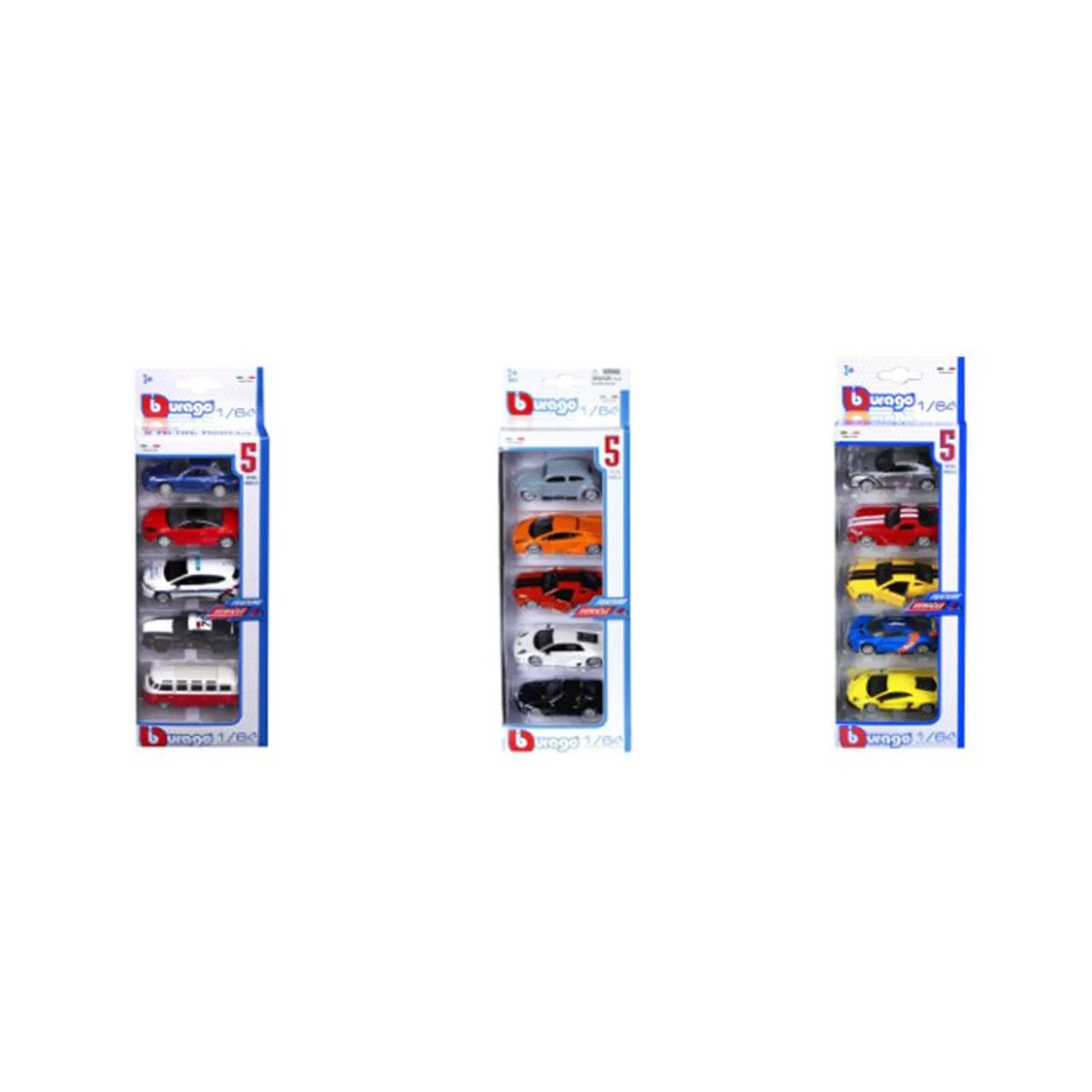 BBURAGO Vehicles - 1:64 5 pcs