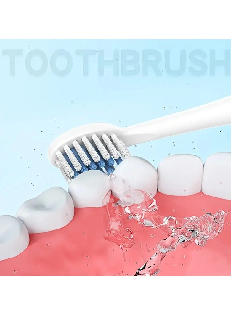 28000 VPM Electric Toothbrush - 6-Speed Rechargeable USB 4/8 Replaceable Brush Heads