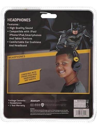 Batman Over The Ear Headphones Wired Headphone