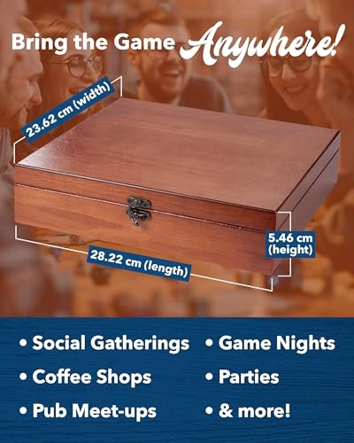 Shut the Box - 12 Numbers Old World Wood Box