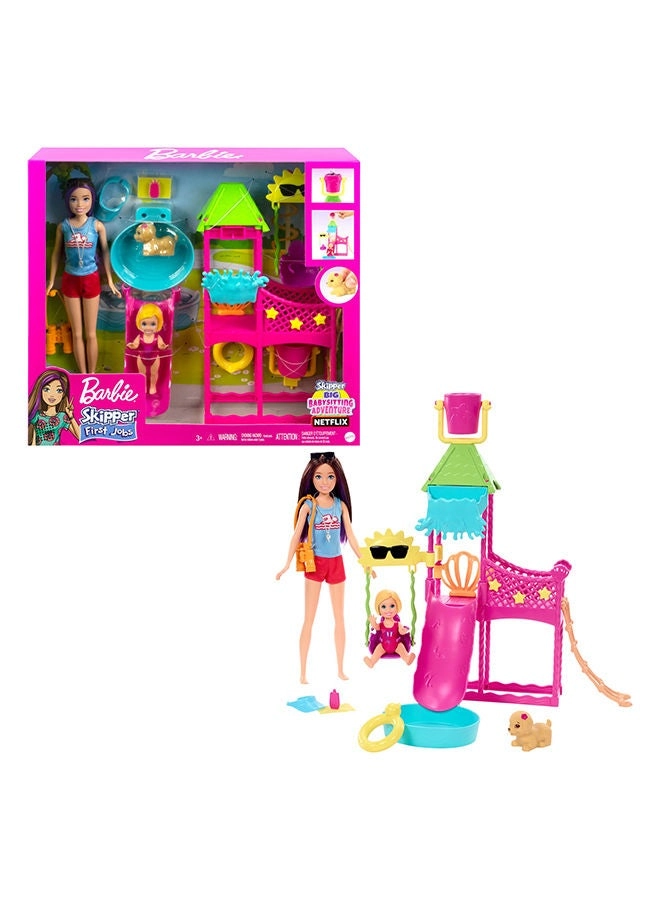 Barbie Skipper First Jobs - Waterpark Playset 3+ Years