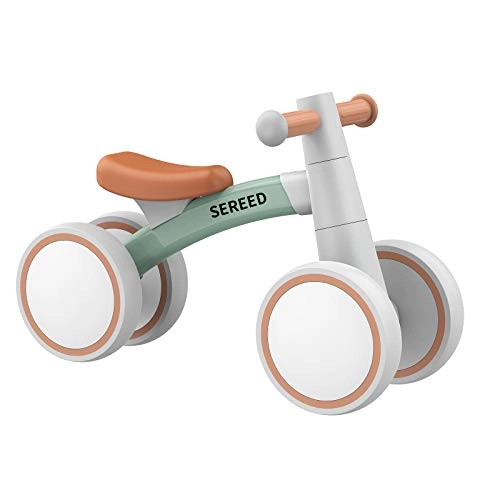 MZA STORES Baby Balance Bike - 1-2 Year Olds 4 Wheels Green