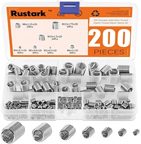 rustark Wire Thread Inserts - M3 M4 M5 M6 M8 M10 M12