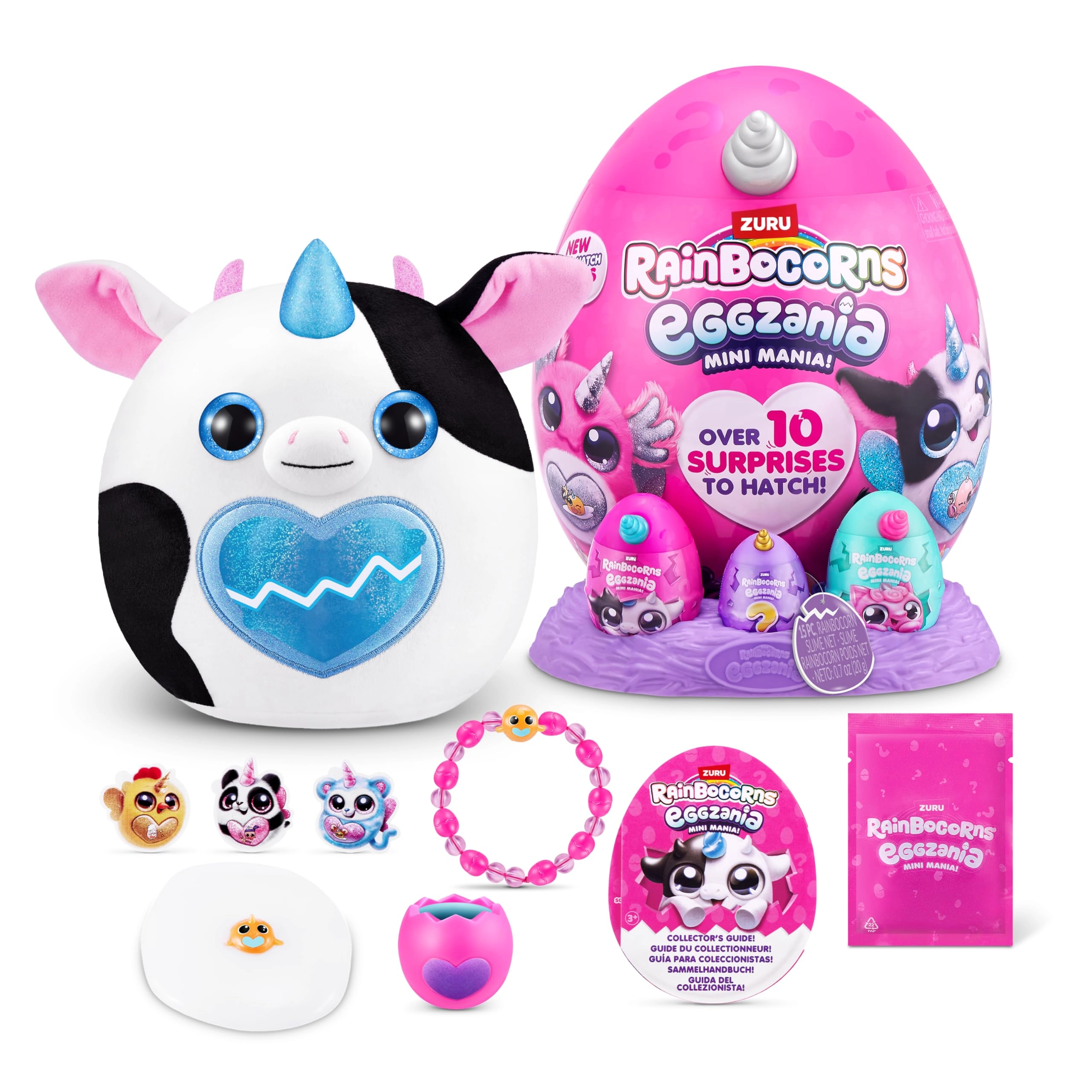 ZURU Cow Eggzania Mini Mania 17.6 cm Plush