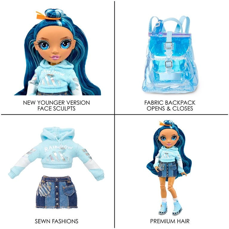 Skyler Bradshaw Junior High Fashion Doll - 9 inches Blue