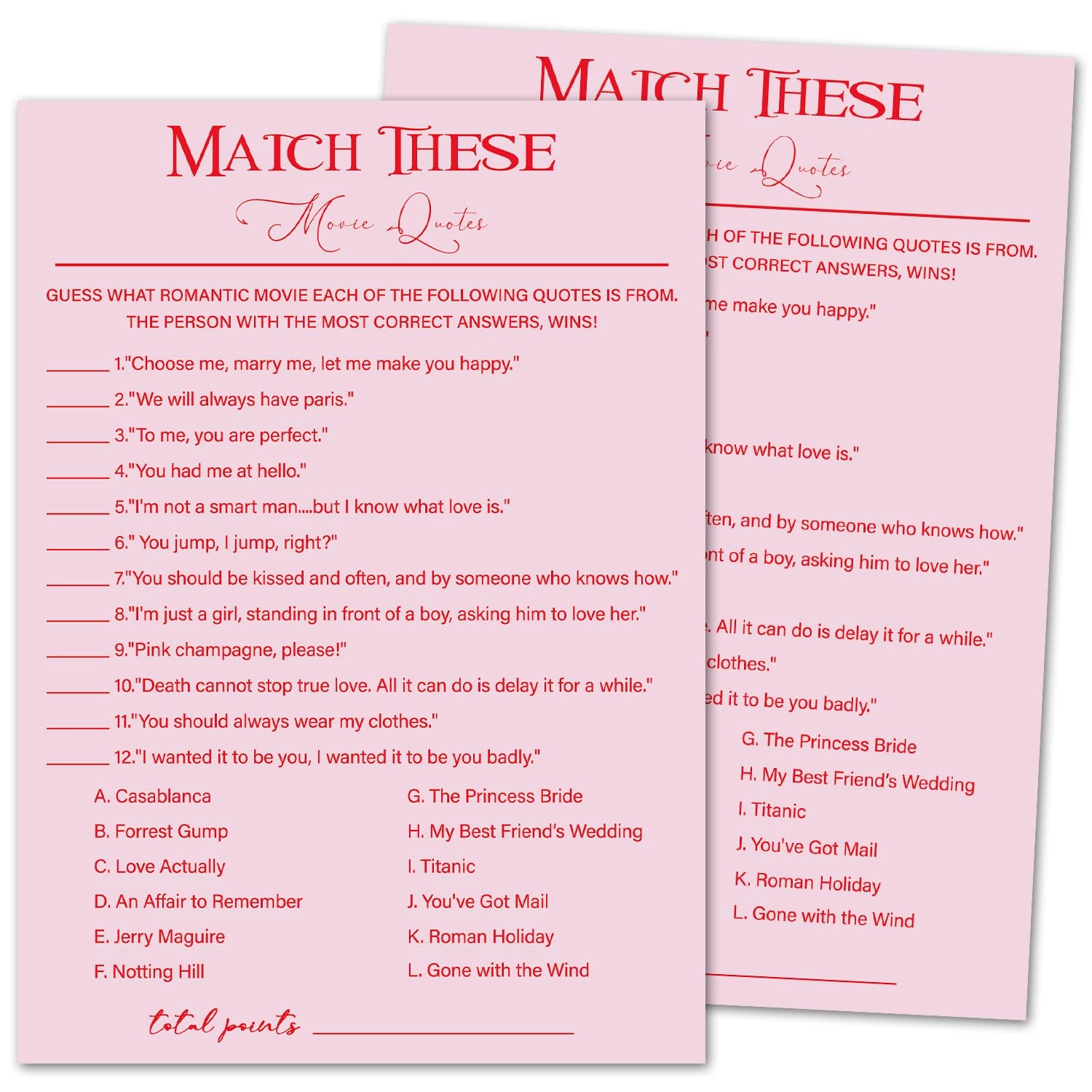 ZSHFMY Bridal Shower Games Cards - 30 game cards Adult