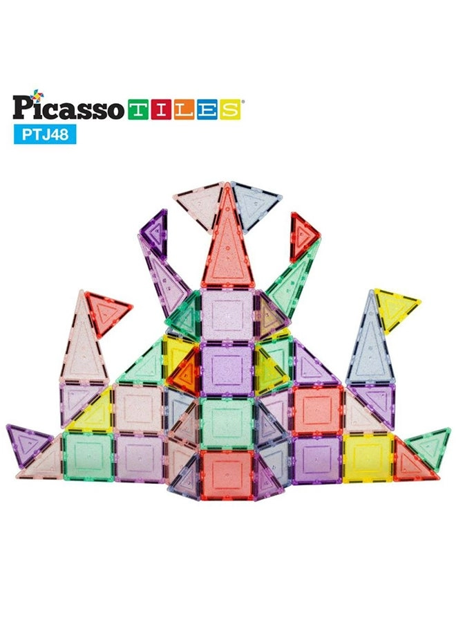 Magnetic Pastel Glitter - Construction 48 pcs