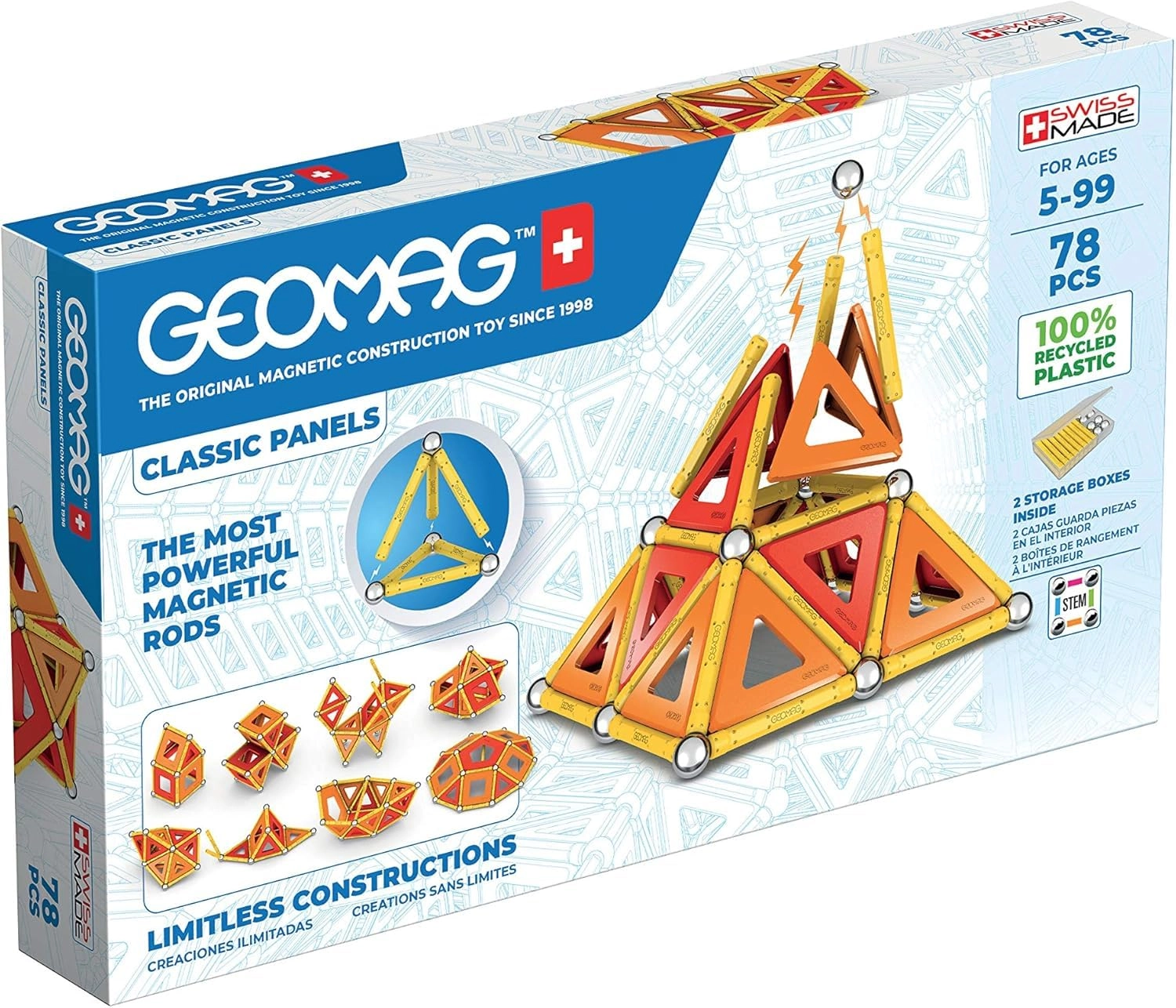 Geomagworld Classic Panels - N.A 78pcs