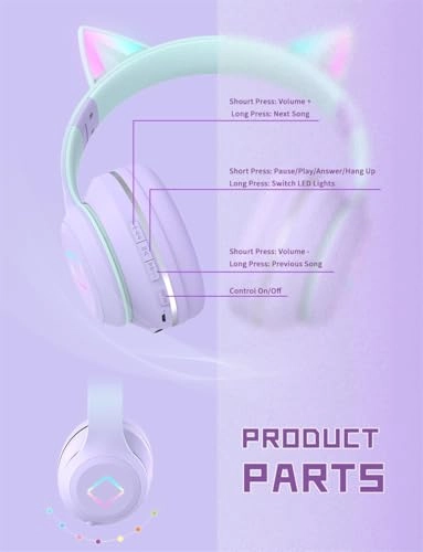 Cat Ear Kids Bluetooth Headphones Wireless Headphone