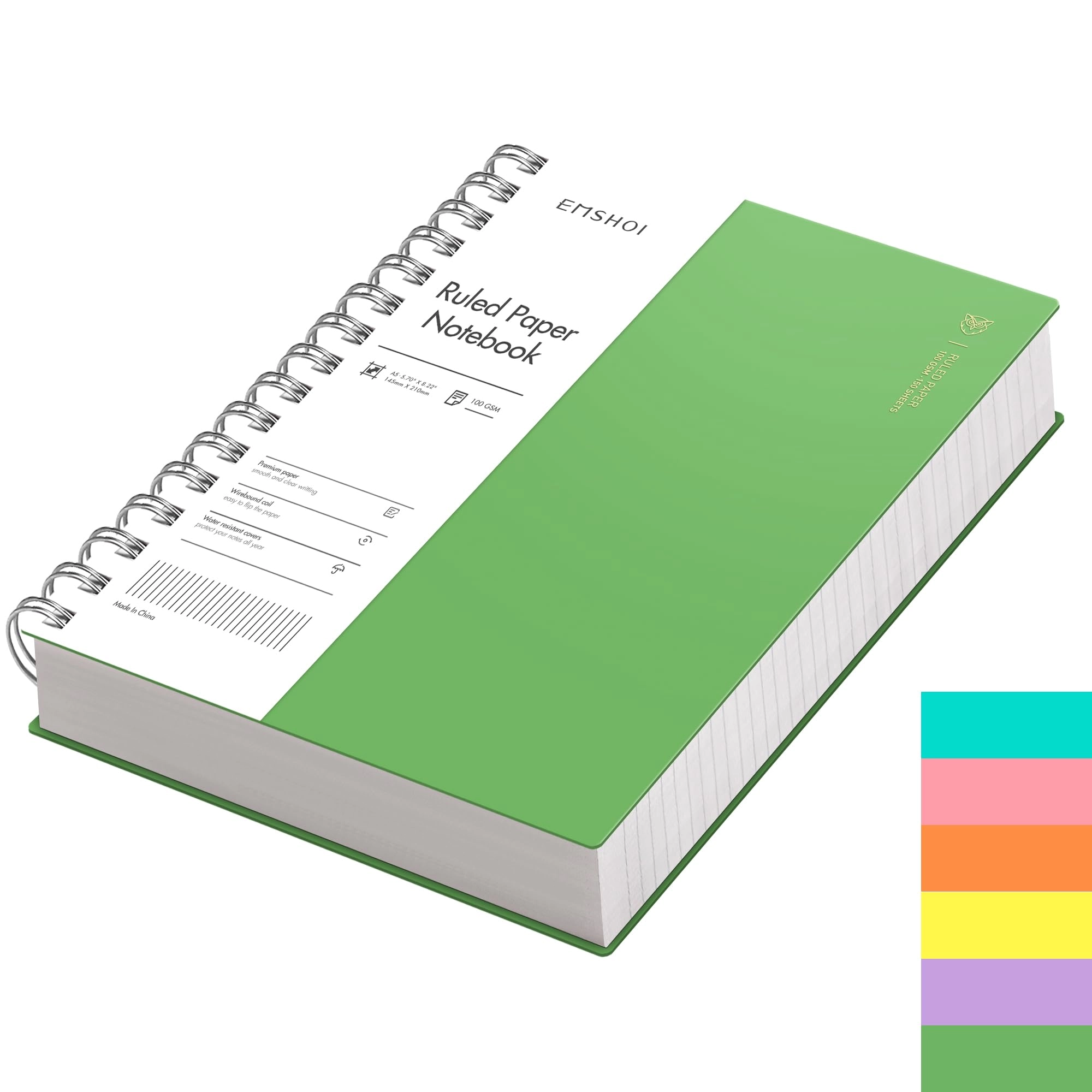 Notebook A5 Spiral - Lined 150 Sheets