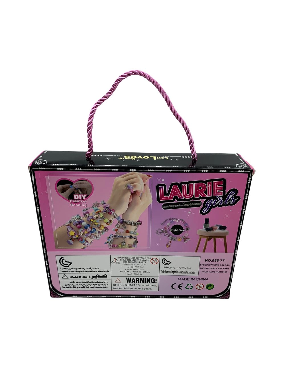 3 In 1 Diy Beads Jewelry Making Kit - nail polish Suitable for 3+ Years