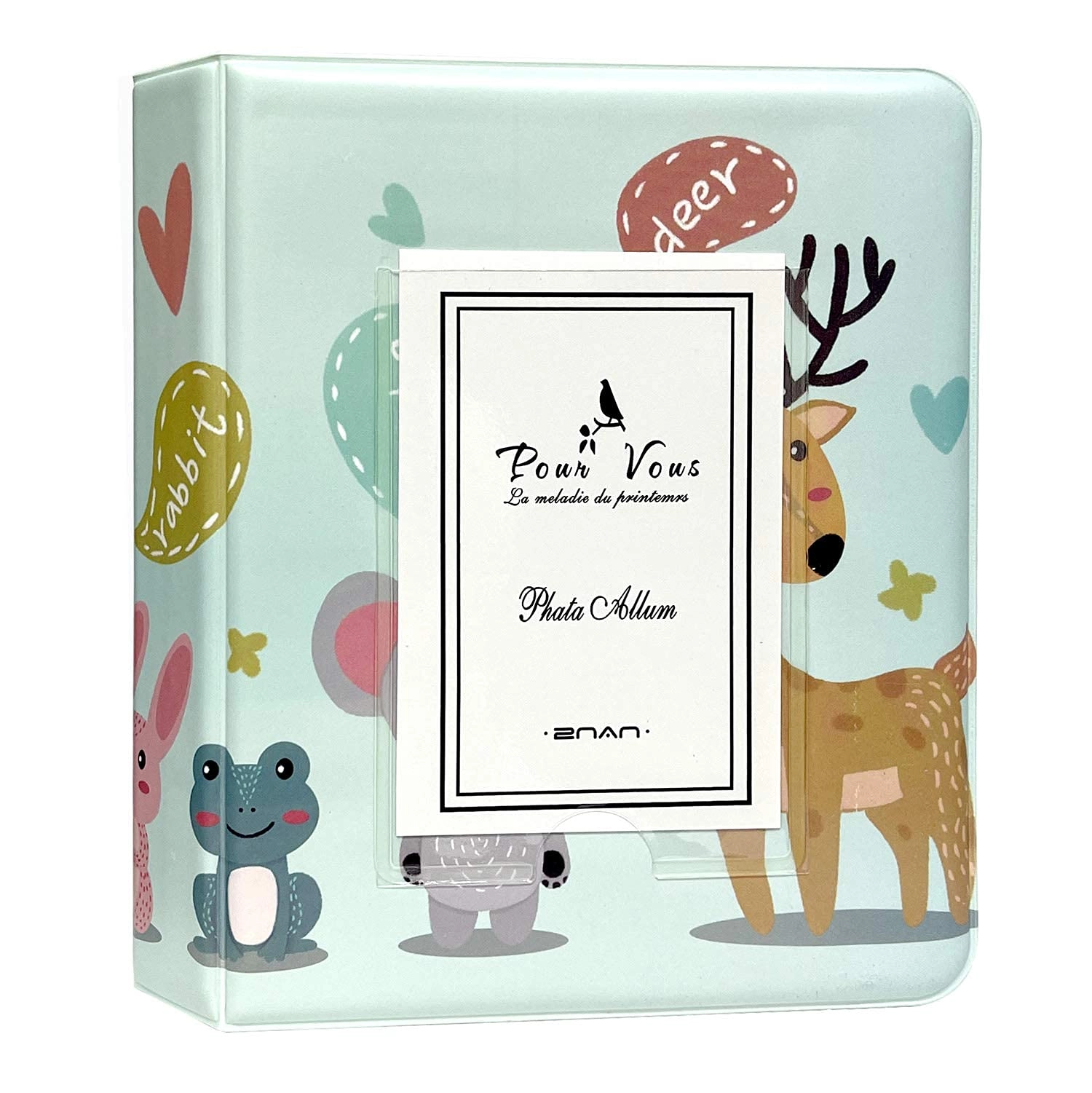 Fancyme 3" 64 Pockets PU Leather Photo Album