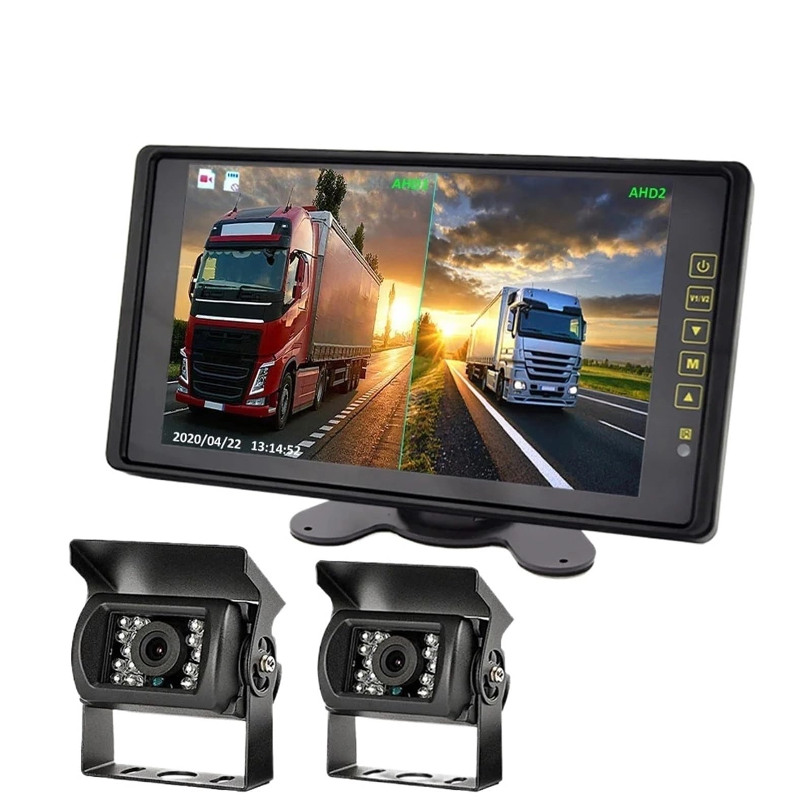SHAKLZOP dual lens truck camera kit - Night vision 752*582 pixels