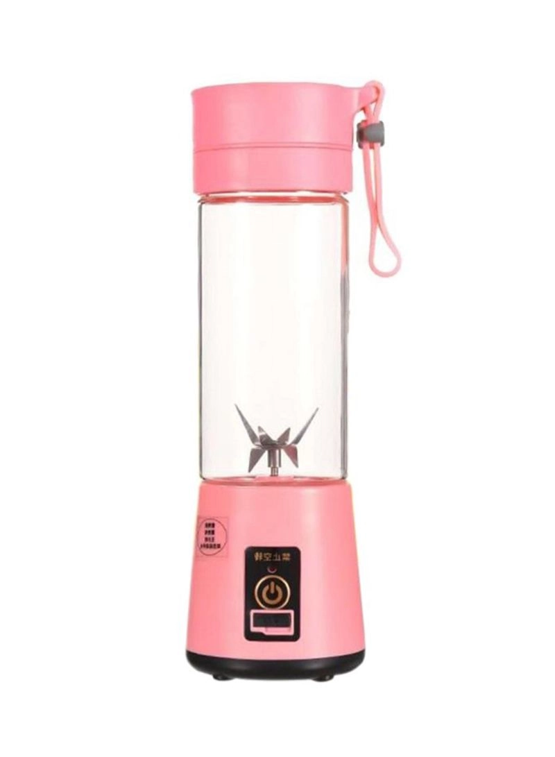T-Bottle-1021 - Mini Rechargeable Smoothie Maker Pink/Clear/Silver
