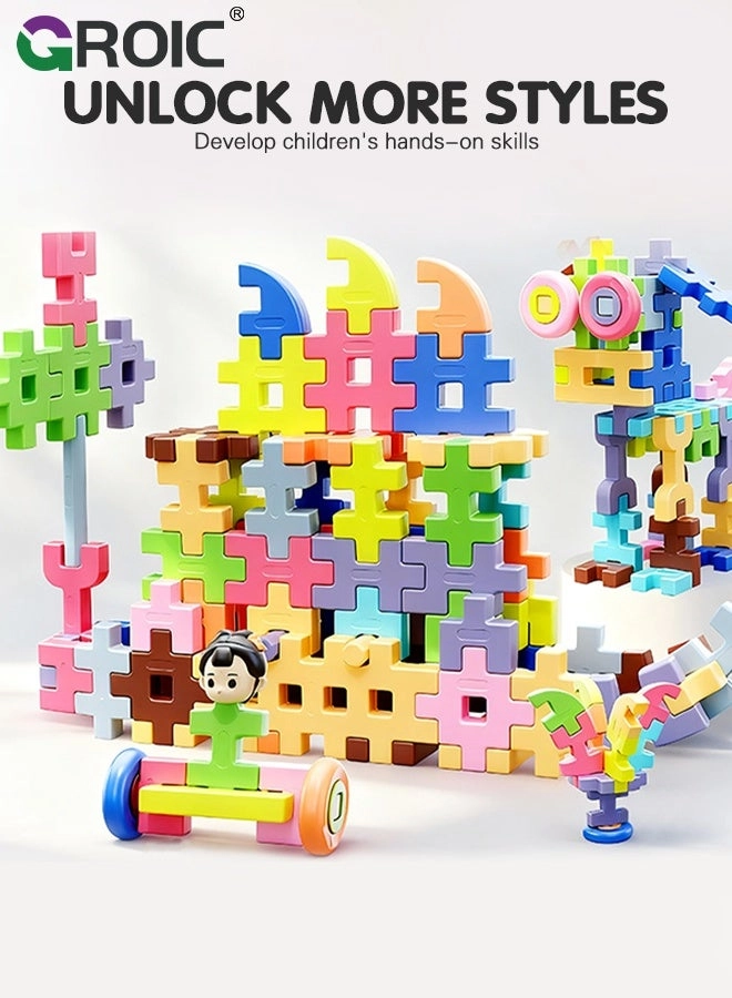 Interlocking Building Blocks - 88 pcs Building Blocks