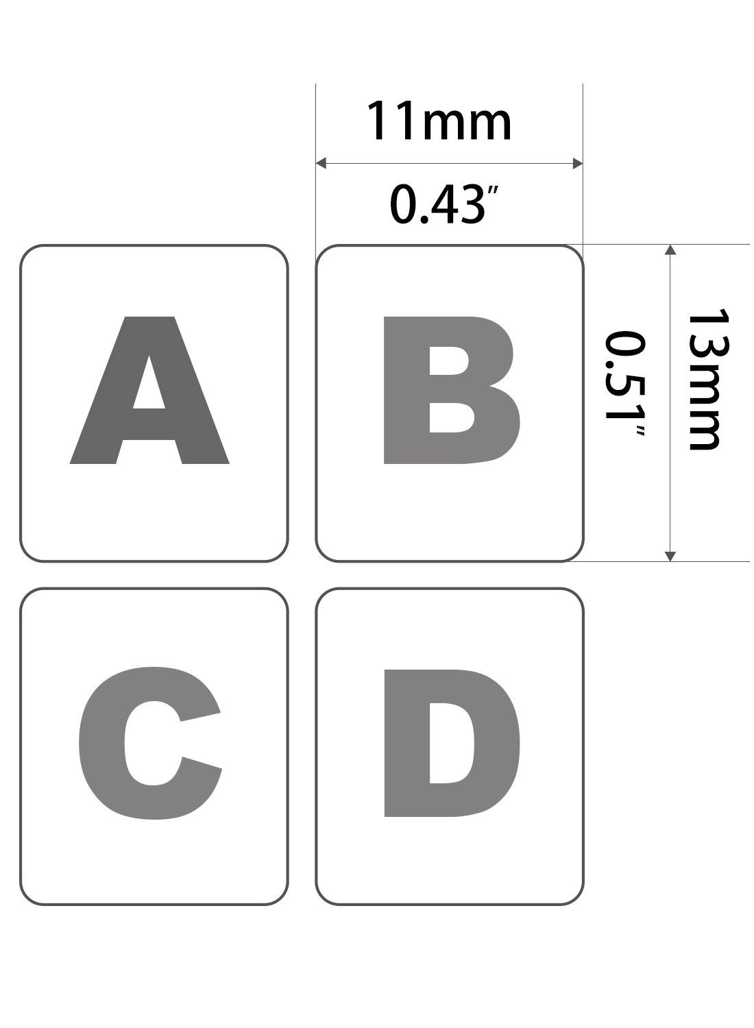 Arabic Keyboard Stickers