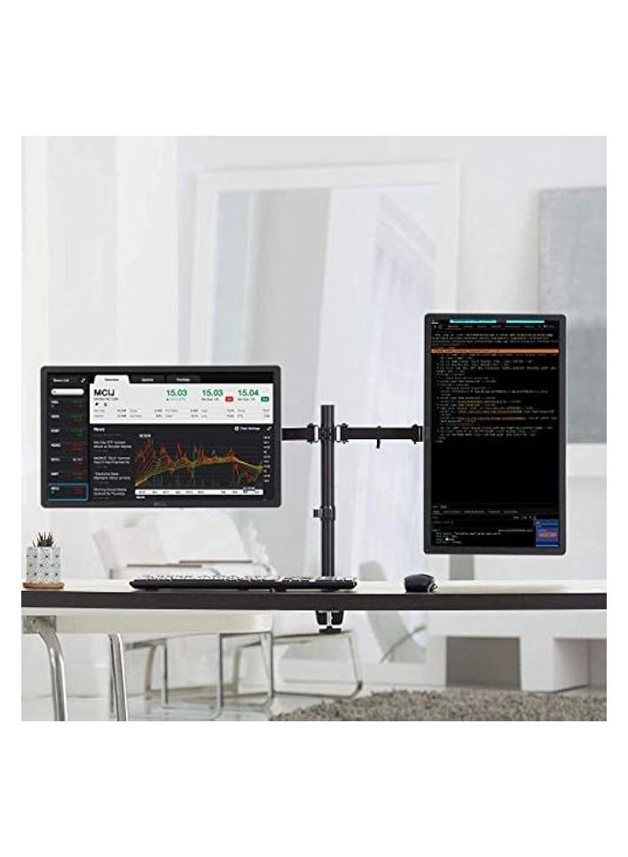 Dual Monitor Stand - 32 Inches 75x75/100x100mm