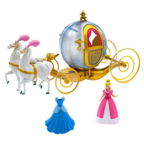 Cinderella Classic Doll & Carriage - Deluxe Set Pumpkin Carriage Light-Up Walking Horse
