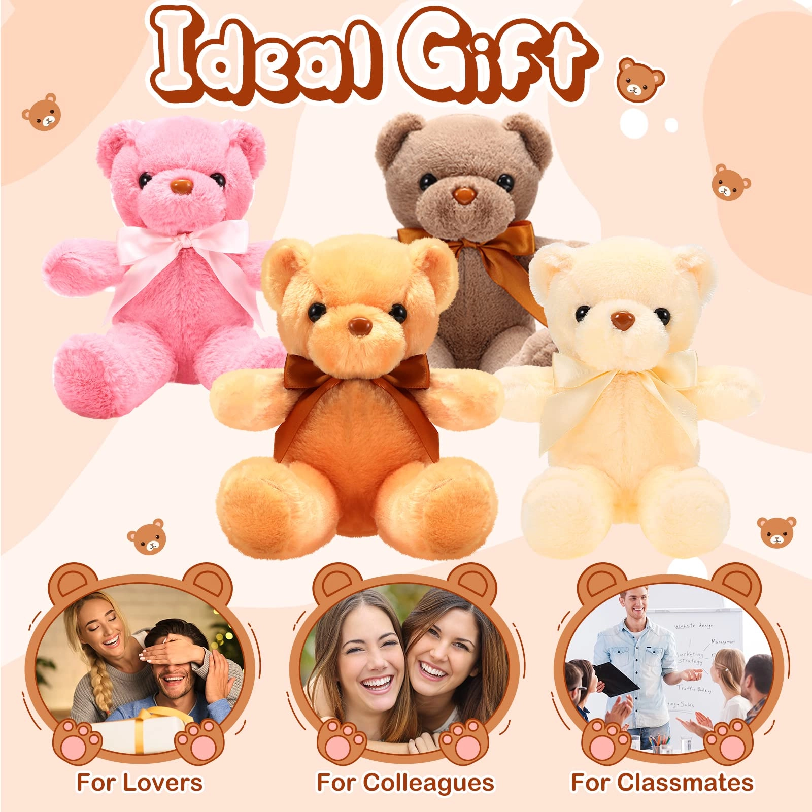 Teddy Bears - 10 Pcs 12 Inch