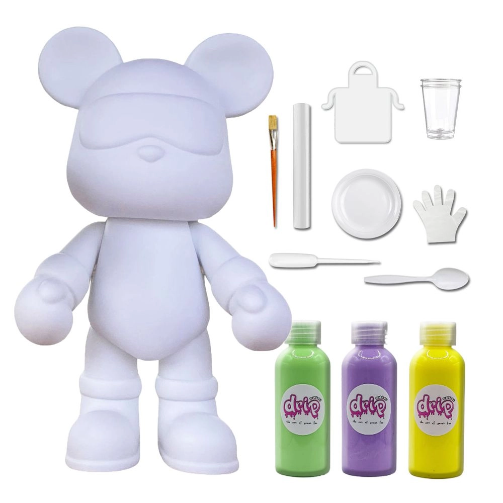 DIY Fluid Paint Bear - Complete Kit 23 cm
