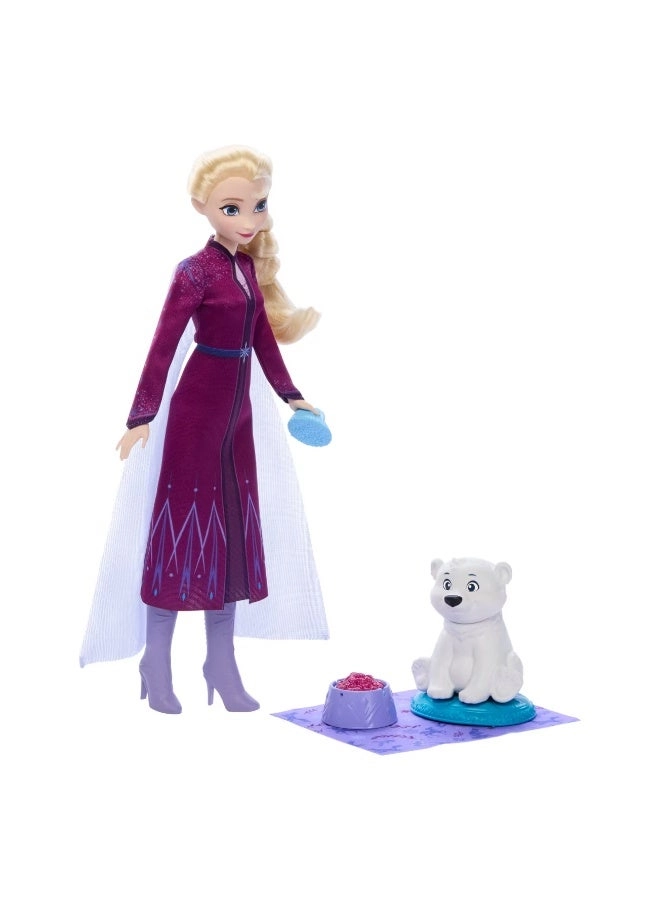 Elsa & Baby Bear Fashion Dolls - Posable Removable fashion four accessories