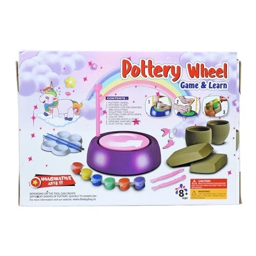 Unicorn Kids Pottery Wheel Kit - Clay 800g