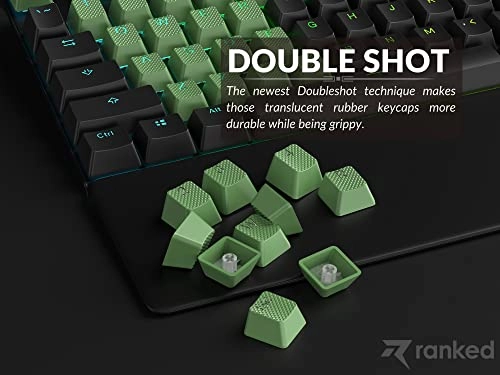 Rubber Keycap Set - OEM Profile Pistachio 23 Keys