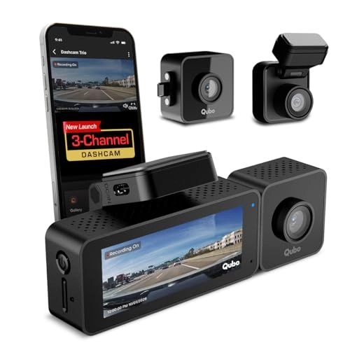 Hero Electronix Pvt. Ltd, Hero Electronix Pvt. Ltd. 3 Channel Dashcam Pro 2K - 2K QHD