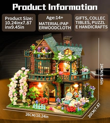 DIY Book Nook Kit - FLOWER HOUSE BOOKNOOK 1/32