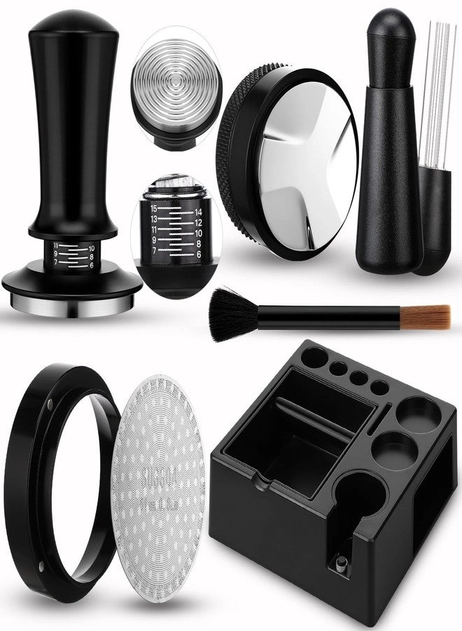 Acellegic Espresso Tamping Station + Calibrated Tamper + WDT Tool + Dosing Funnel + Coffee Distributor + Tamper Leveler