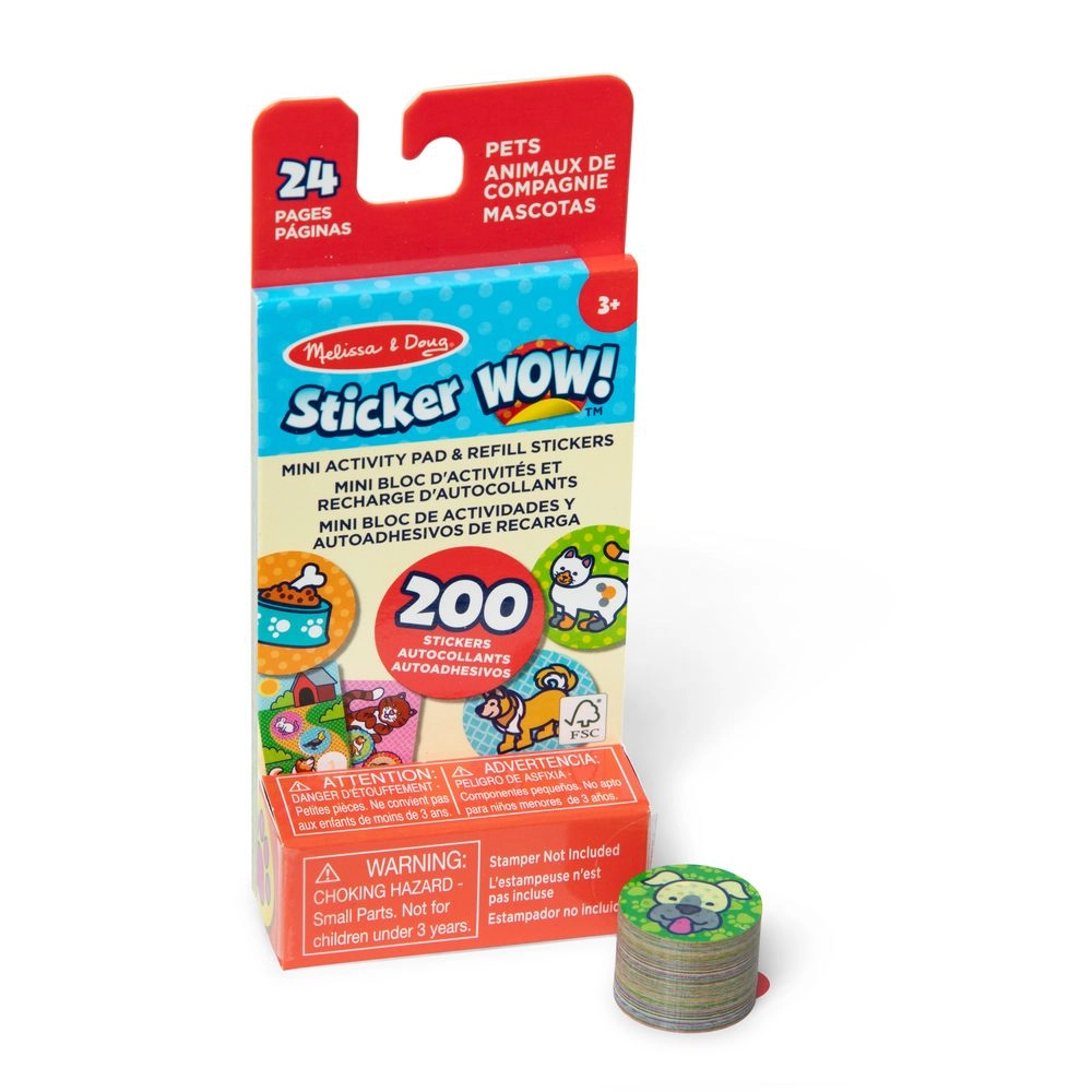 Melissa & Doug Pets Activity Sticker Book 200 pcs