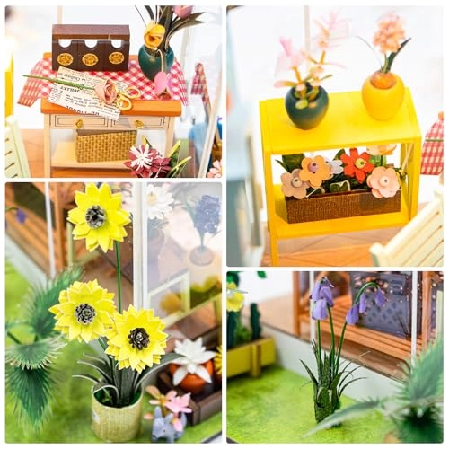 Miniature Dollhouse Kit - Castle Flower House