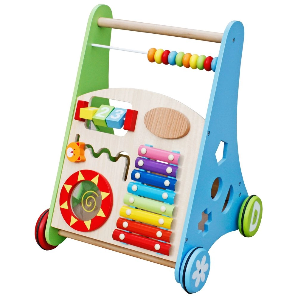 3-In-1 Baby Walker Rotating Chair & Table Playset - Pink Suitable for 6 months and above