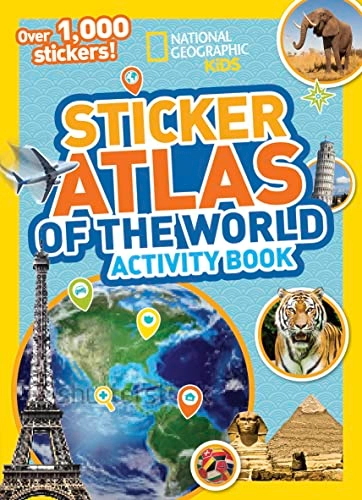 National Geographic Kids World Atlas Sticker Activity Book - 40 pages more than 2,000 stickers