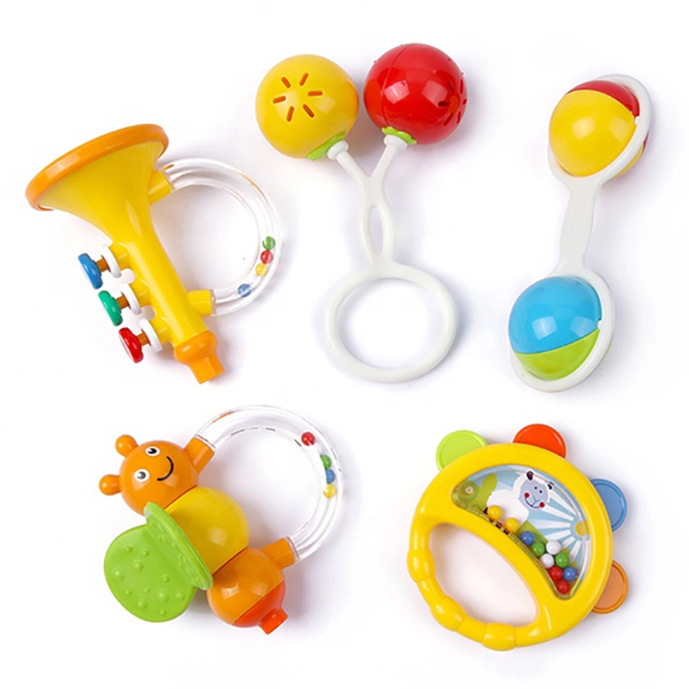 Baby Rattle - 0+ Months ABS plastic 5 Pcs
