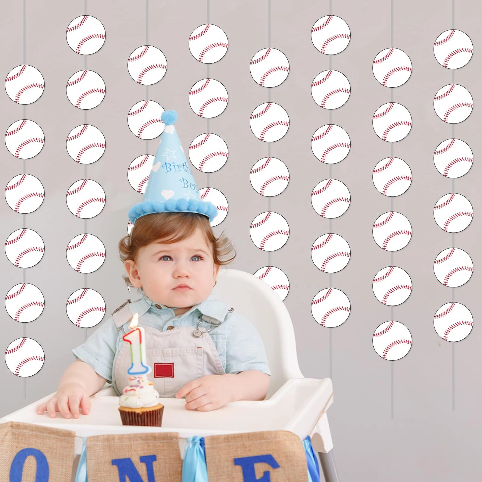 Baseball Garland - 8 Packs Birthday