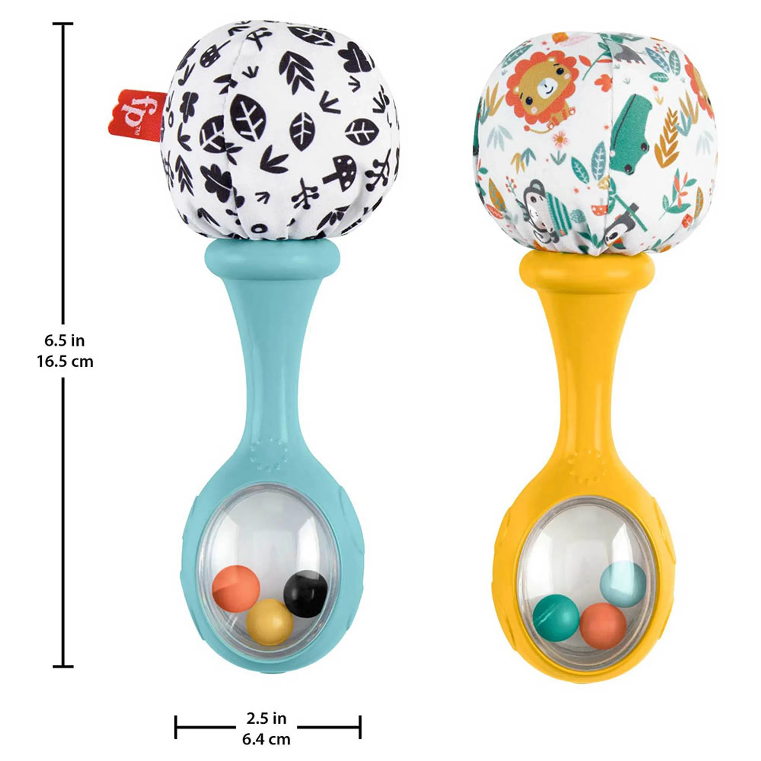 Rattle 'N Rock Maracas - 3 months high quality material Set of 2
