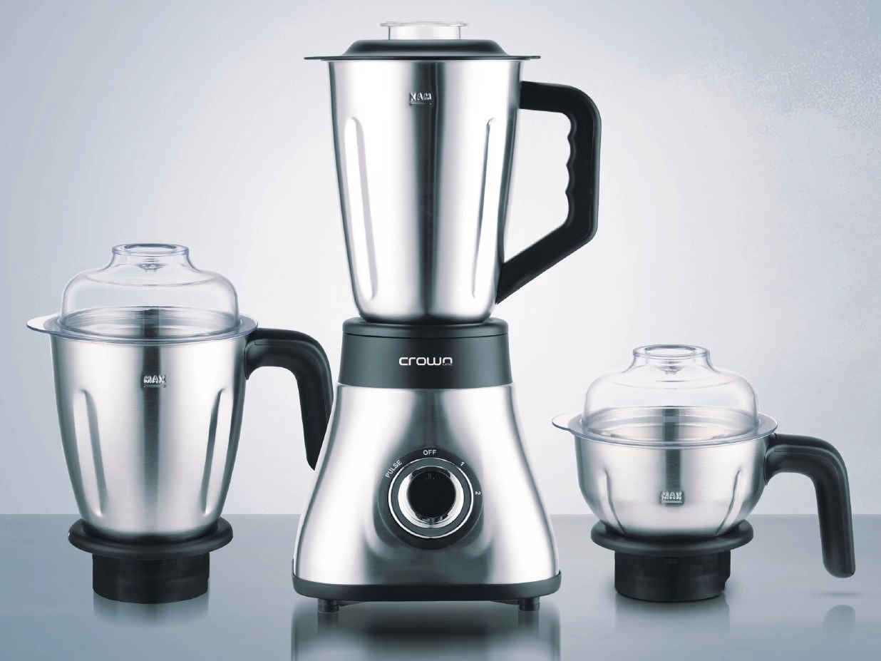 BL-295 - 3-in-1 blender (blend, grind, chop); 6-layer stainless steel blades; Silver finish
