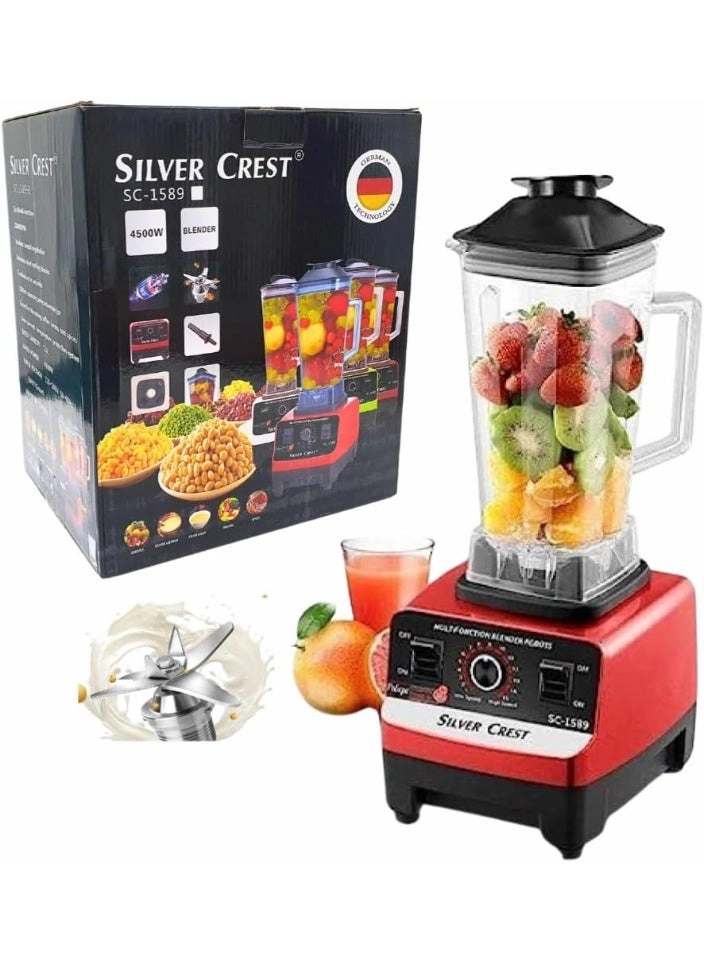 Heavy Duty Blender Mixer - BPA Free High Speed Ice Crusher