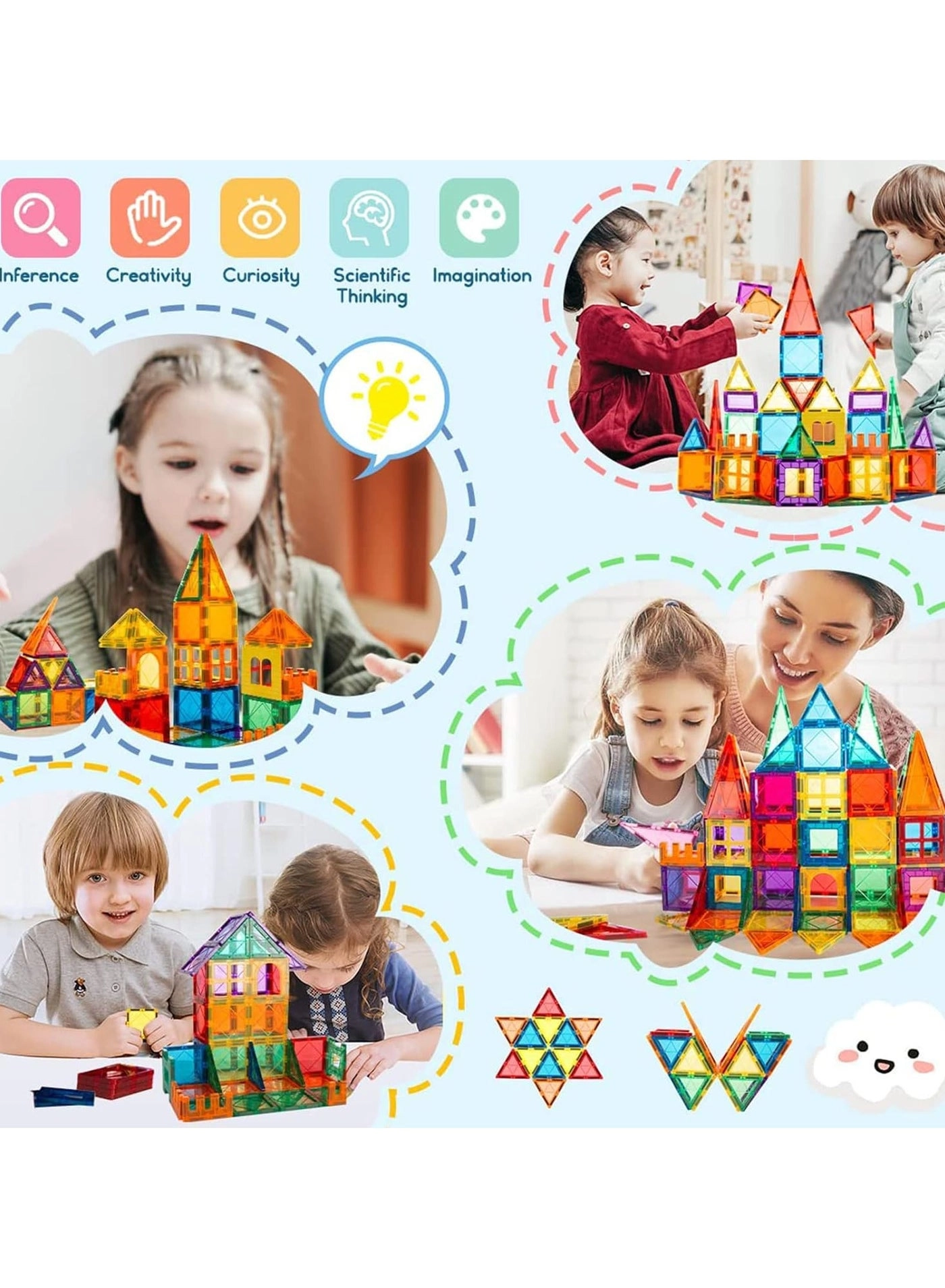 Magnetic Tiles - Construction 100pcs