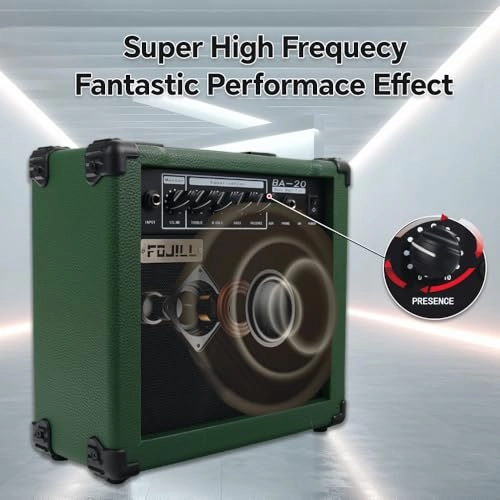 Electric Bass Guitar Amplifier - 20W Portable Orange