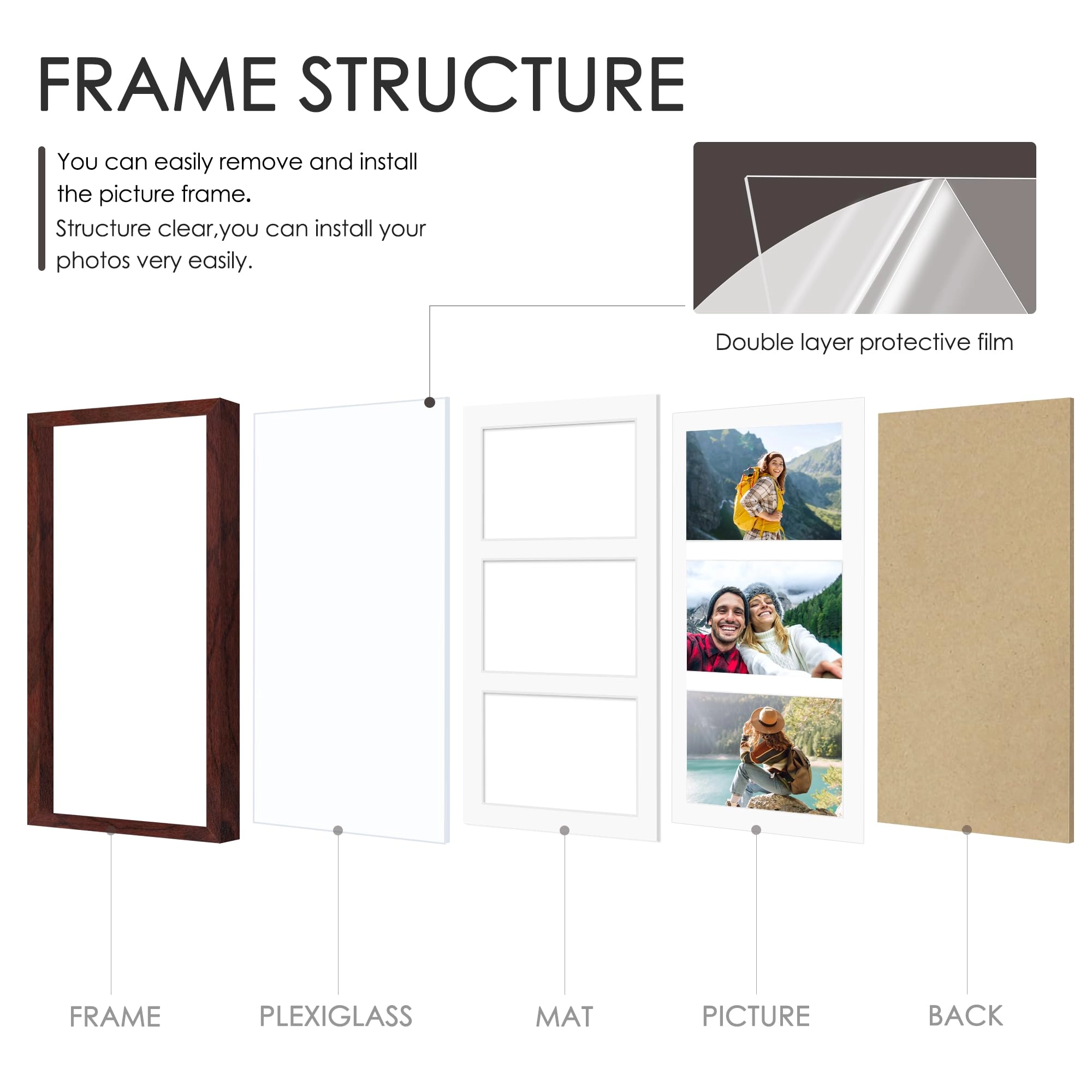 Collage Picture Frame - 8x14 3