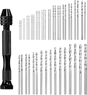 uxcell Pin Vise Drill Bit Set - 49pcs 0.5mm-3.0mm