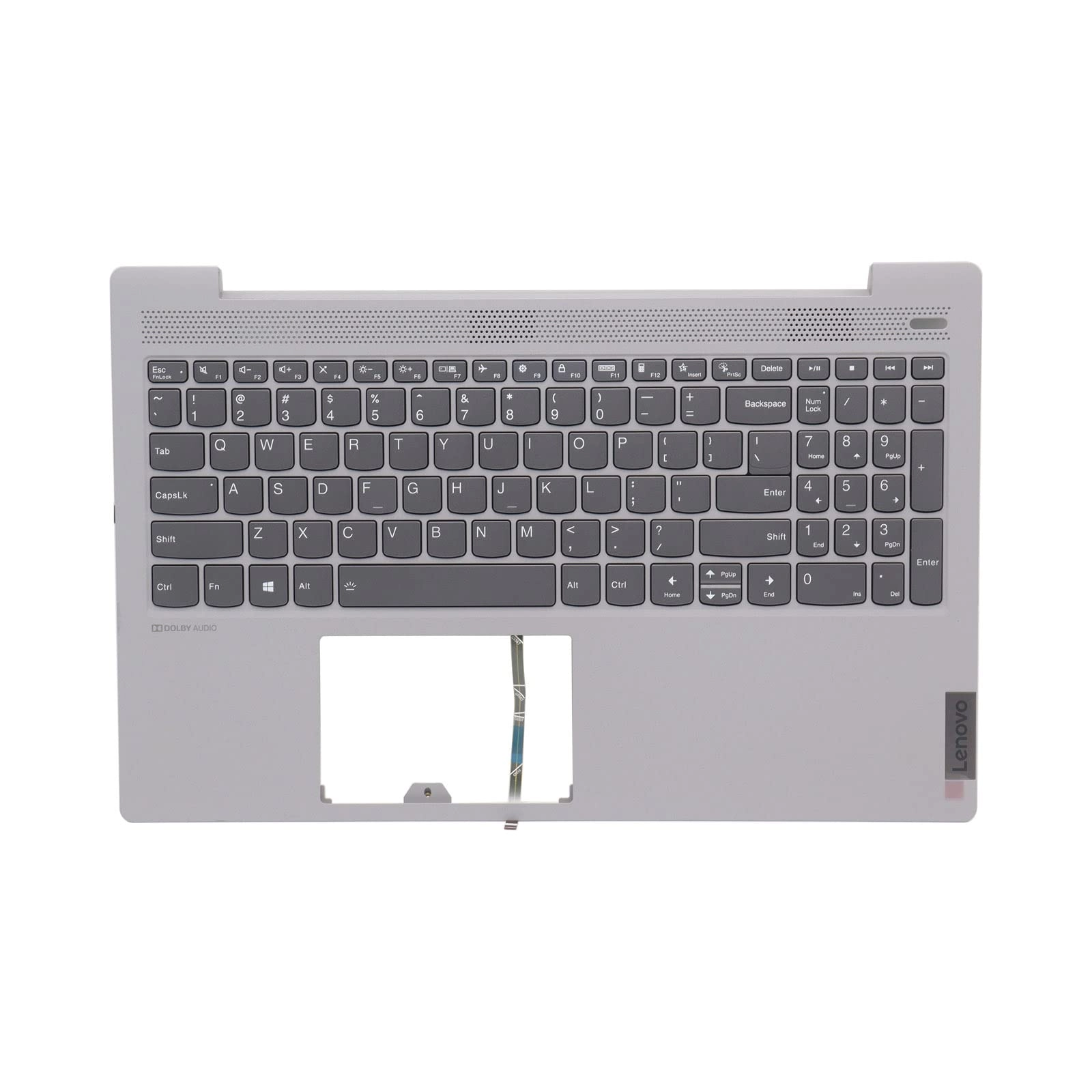 eseegoo Palmrest - Gray Backlit Without Touchpad