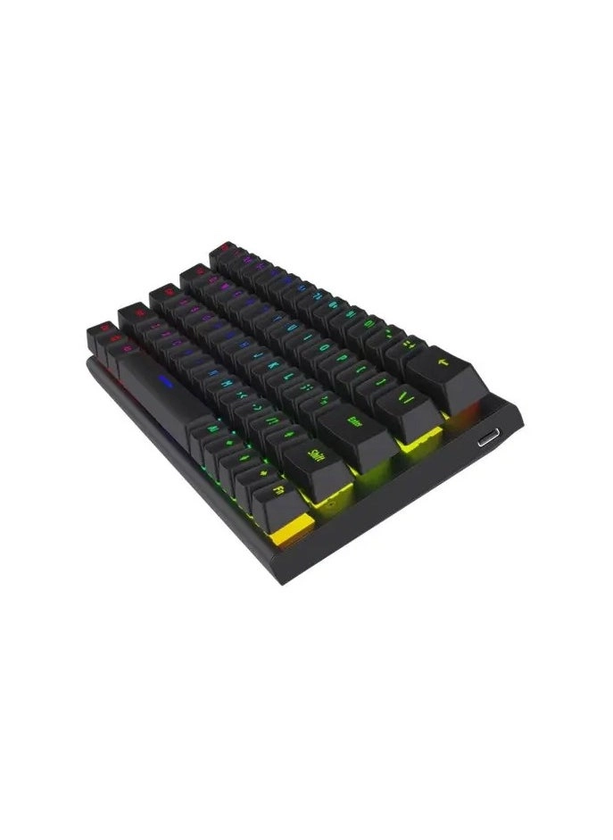 61 Keys Pudding Mechanical Keyboard - EN/AR Wired