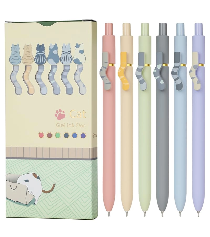 Gel Pens - 6pc 0.7mm