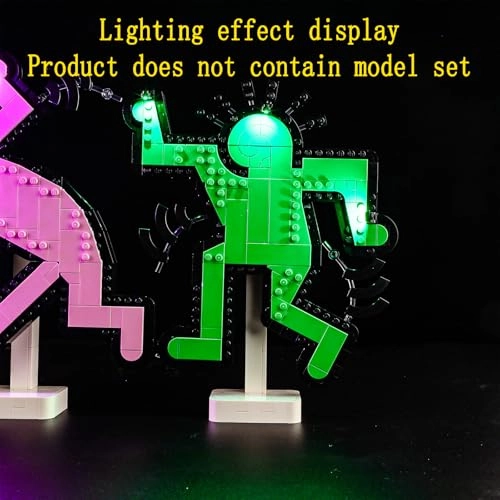 LED Light Set for LEGO Keith Haring Dancing Figures Art 31216